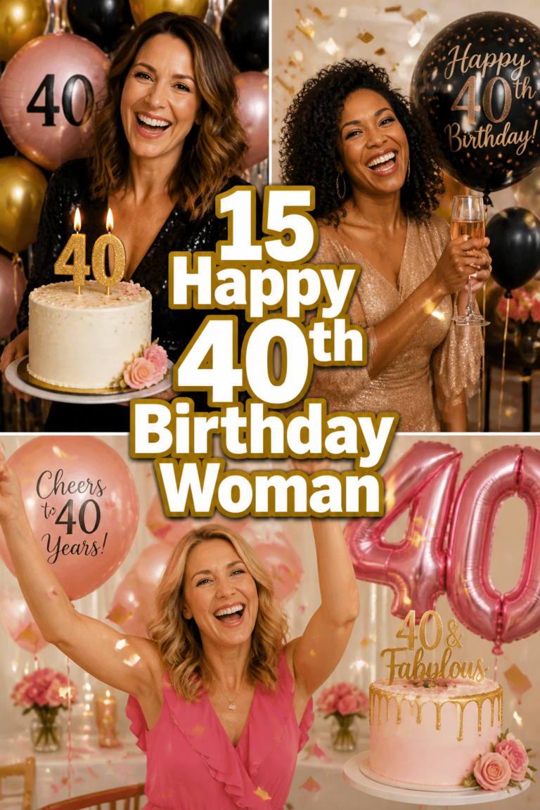 ✨ 15 Happy 40th Birthday Woman