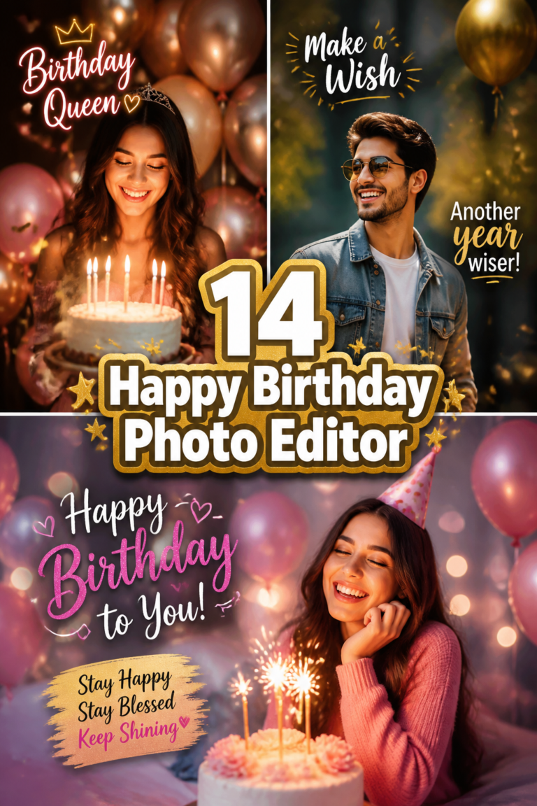 🎂 14 Happy Birthday Photo Editor