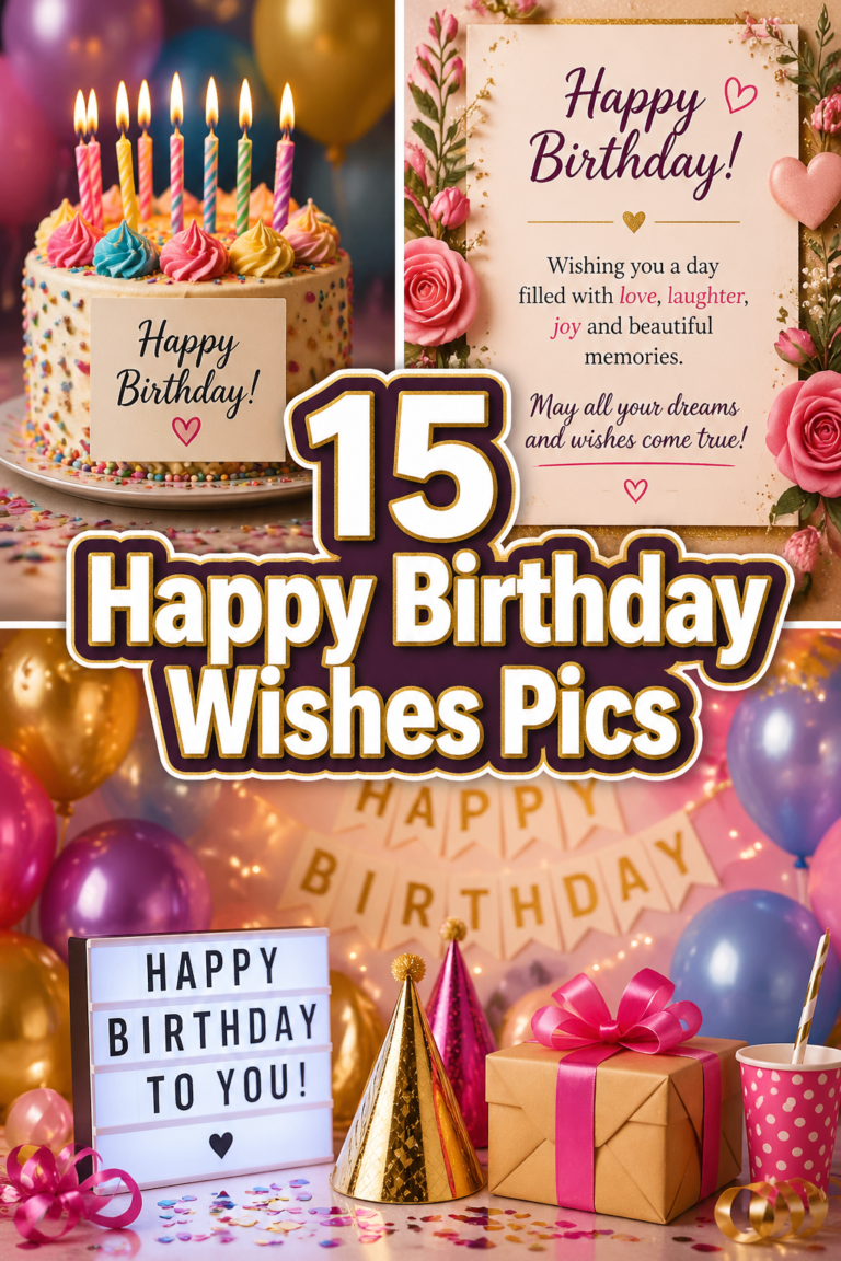 🎉 15 Happy Birthday Wishes Pics