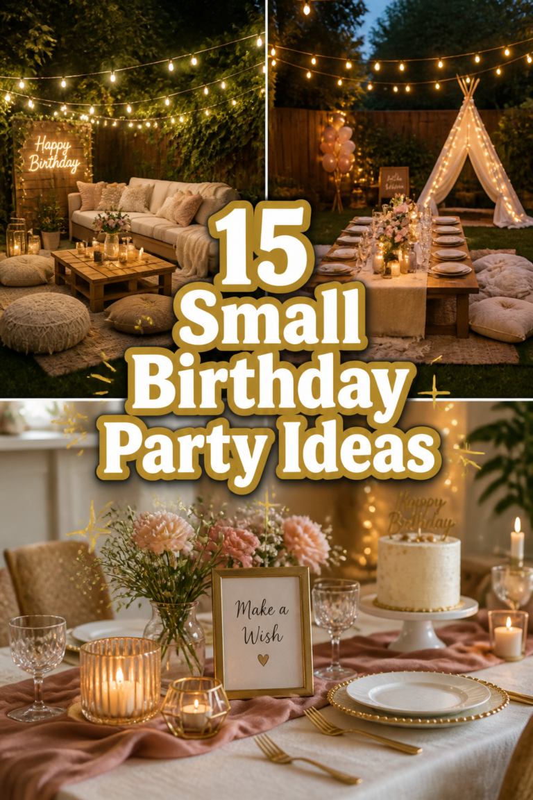 🎉 15 Small Birthday Party Ideas