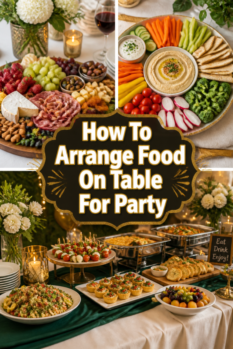 🥳 How To Arrange Food On Table For Party