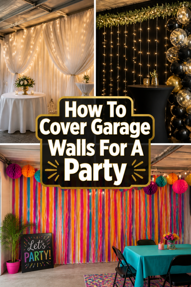 🎉 How To Cover Garage Walls For A Party