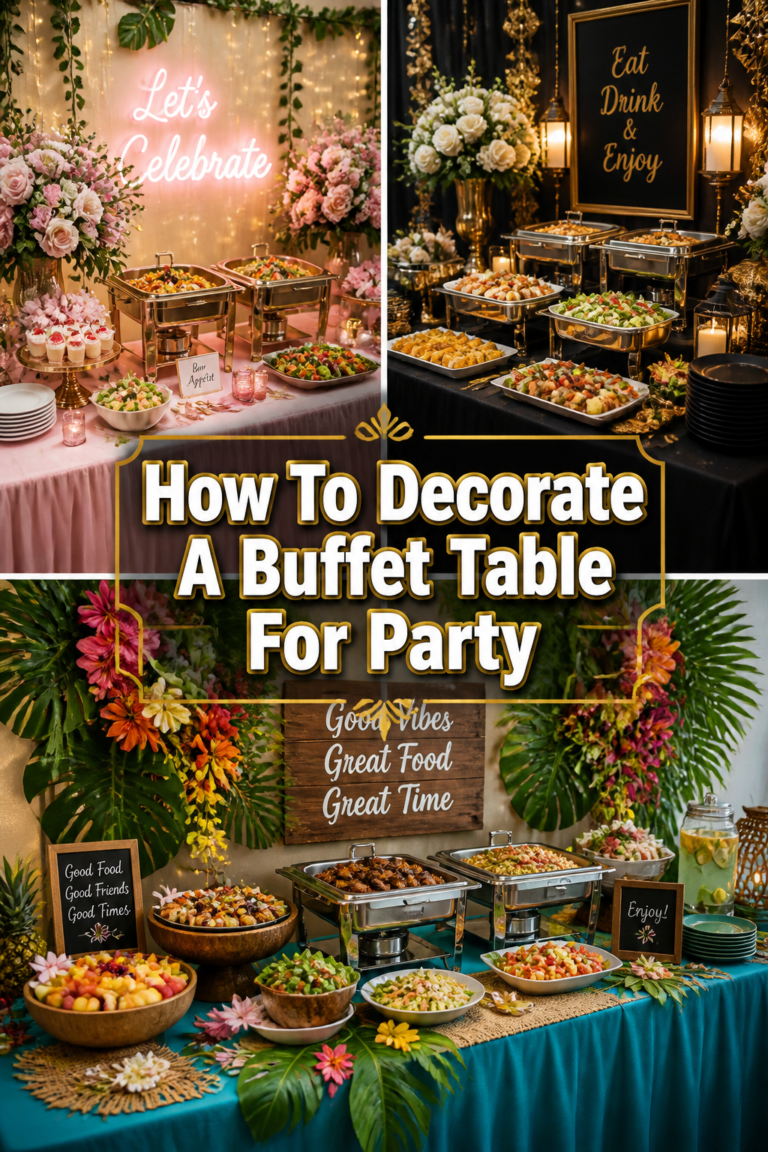 🎉 How To Decorate A Buffet Table For Party