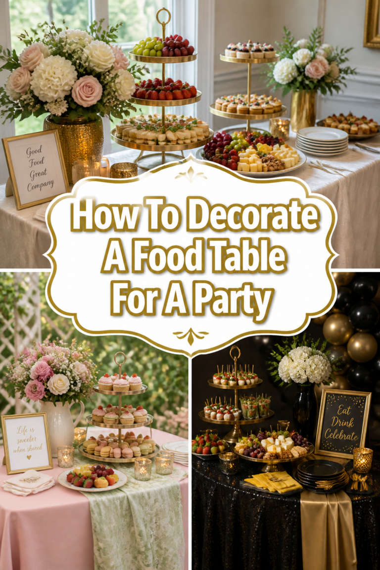 How To Decorate A Food Table For A Party