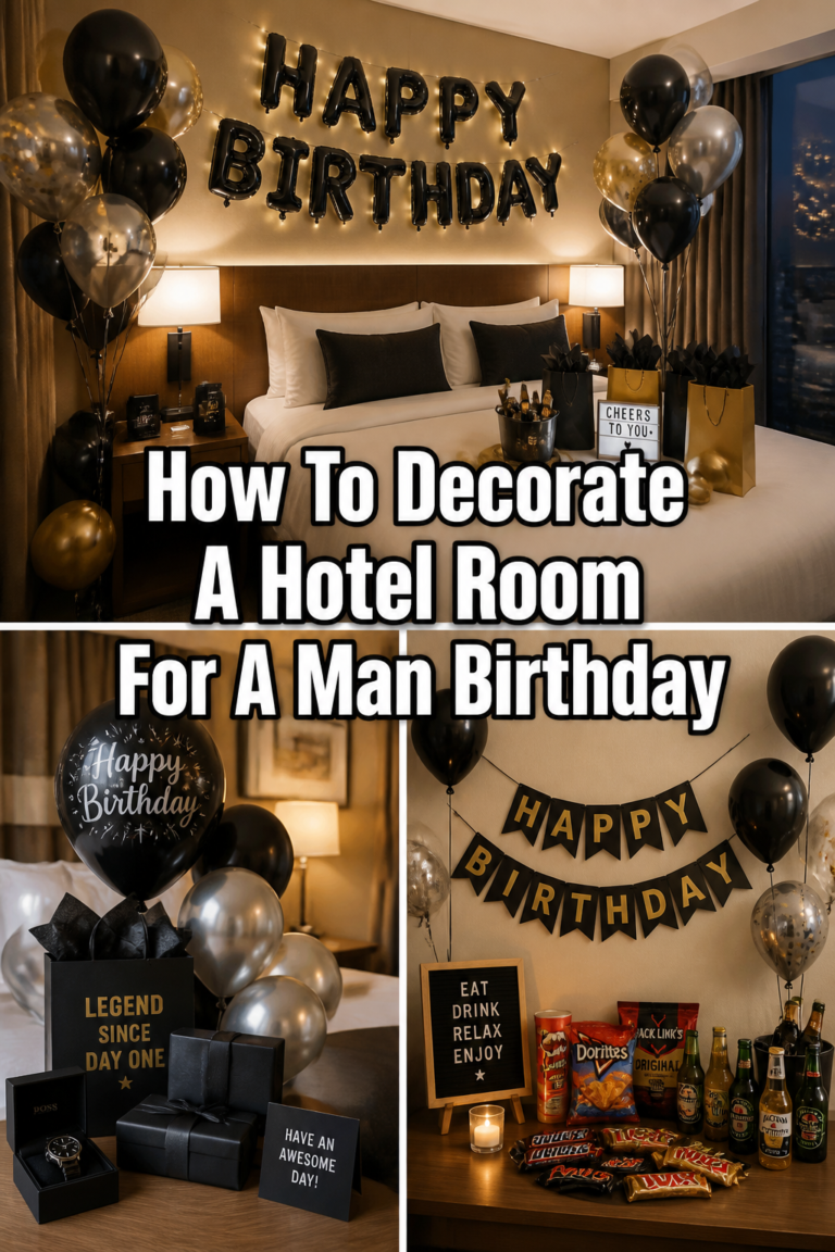 🎉 How To Decorate A Hotel Room For A Man Birthday