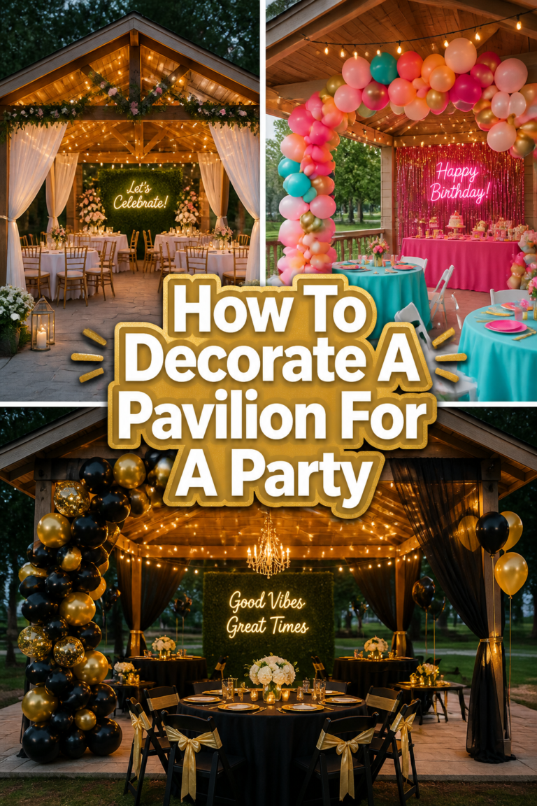 🎉 How To Decorate A Pavilion For A Party