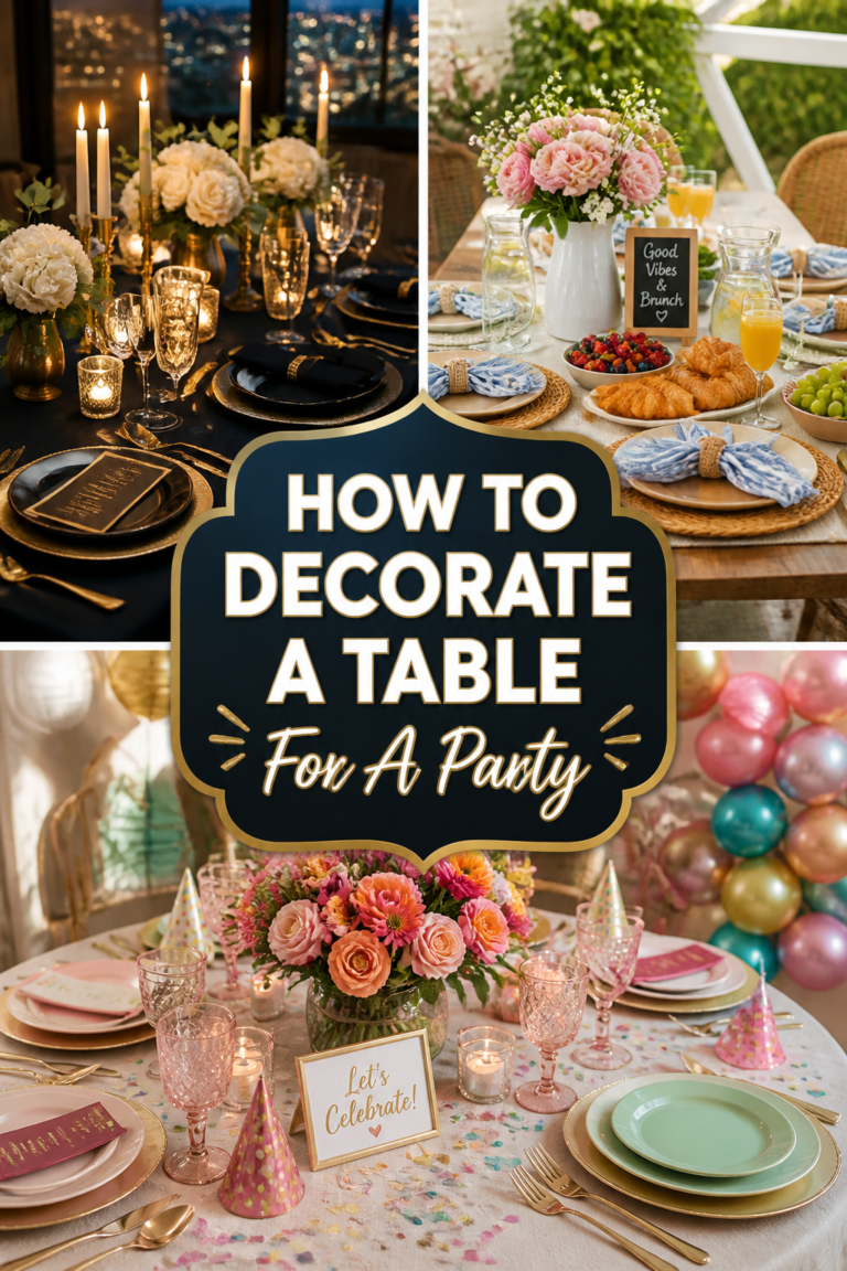 ✨ How To Decorate A Table For A Party