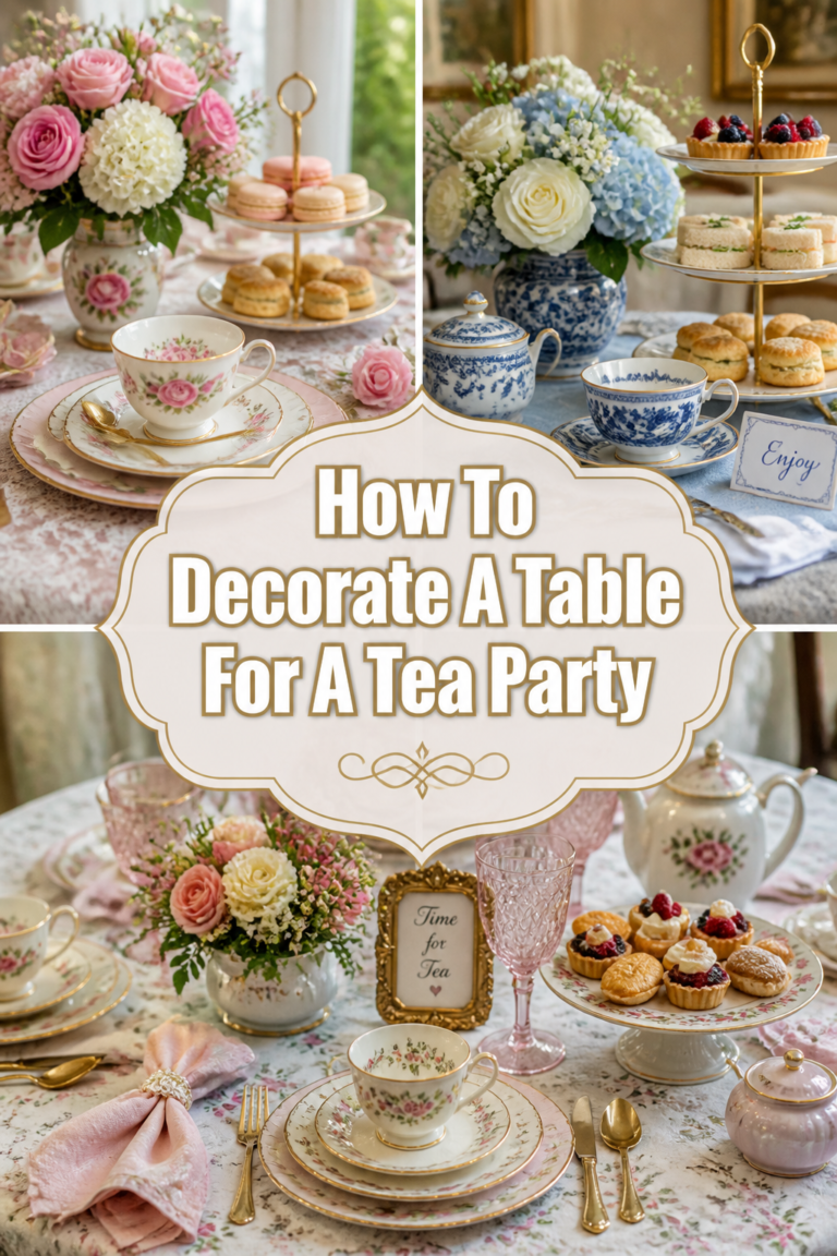 🫖 How To Decorate A Table For A Tea Party