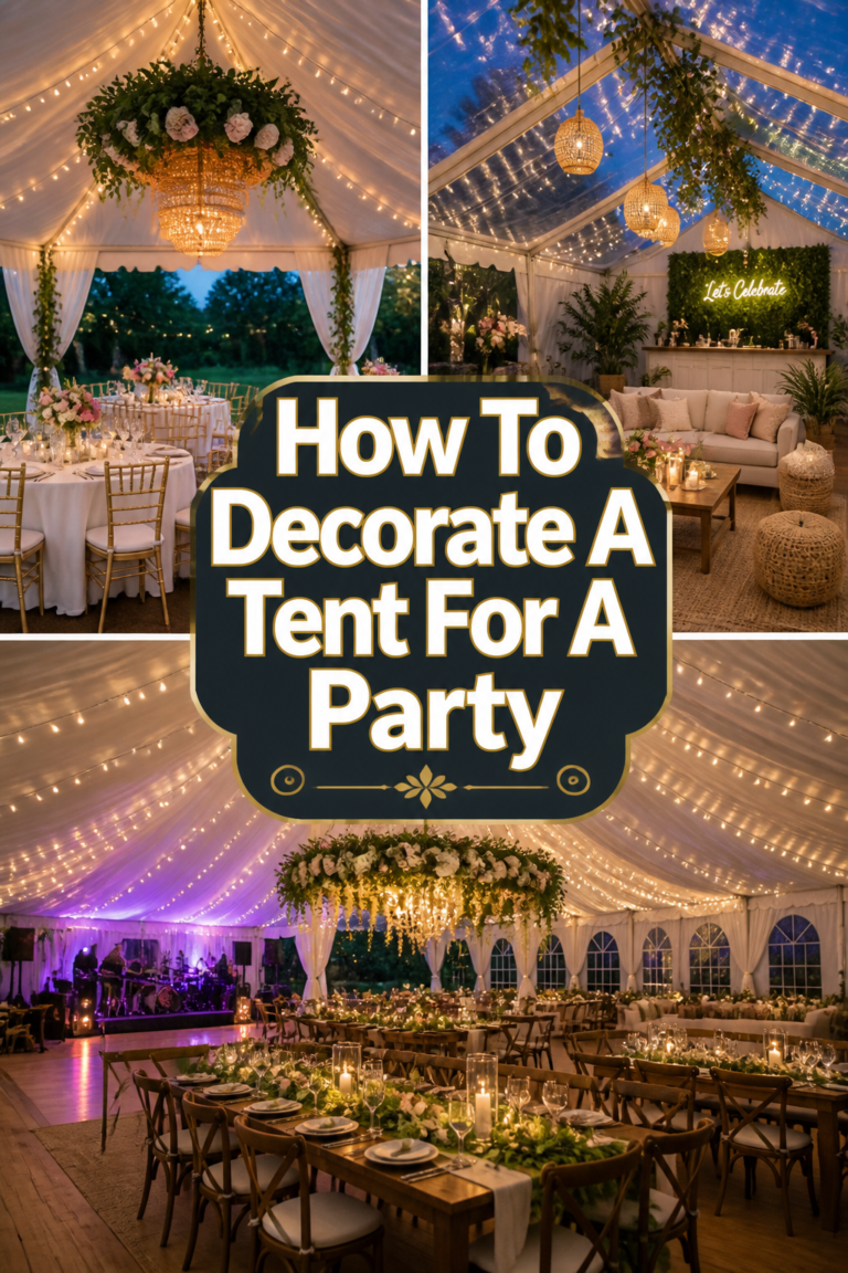 ✨ How To Decorate A Tent For A Party