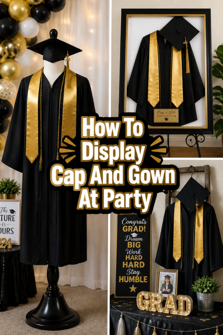 🎓 How To Display Cap And Gown At Party