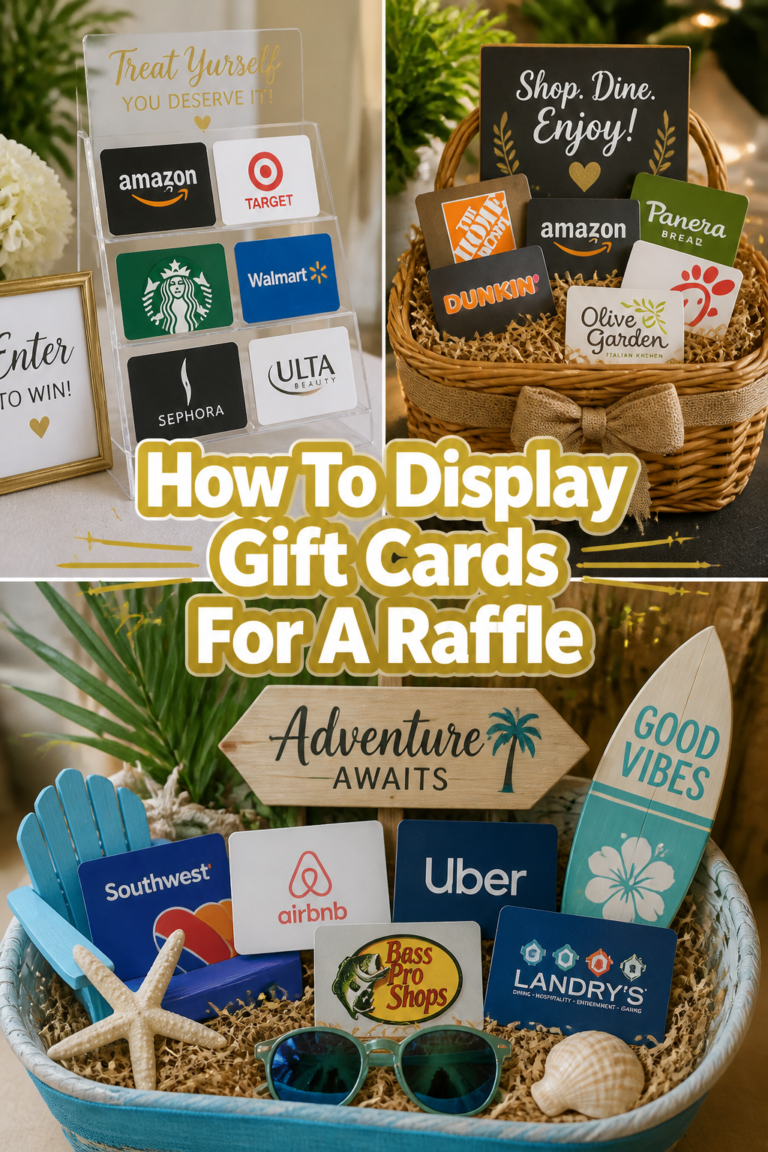 🎁 How To Display Gift Cards For A Raffle