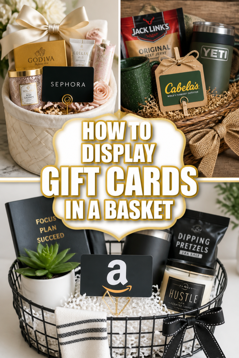 🎁 How To Display Gift Cards In A Basket