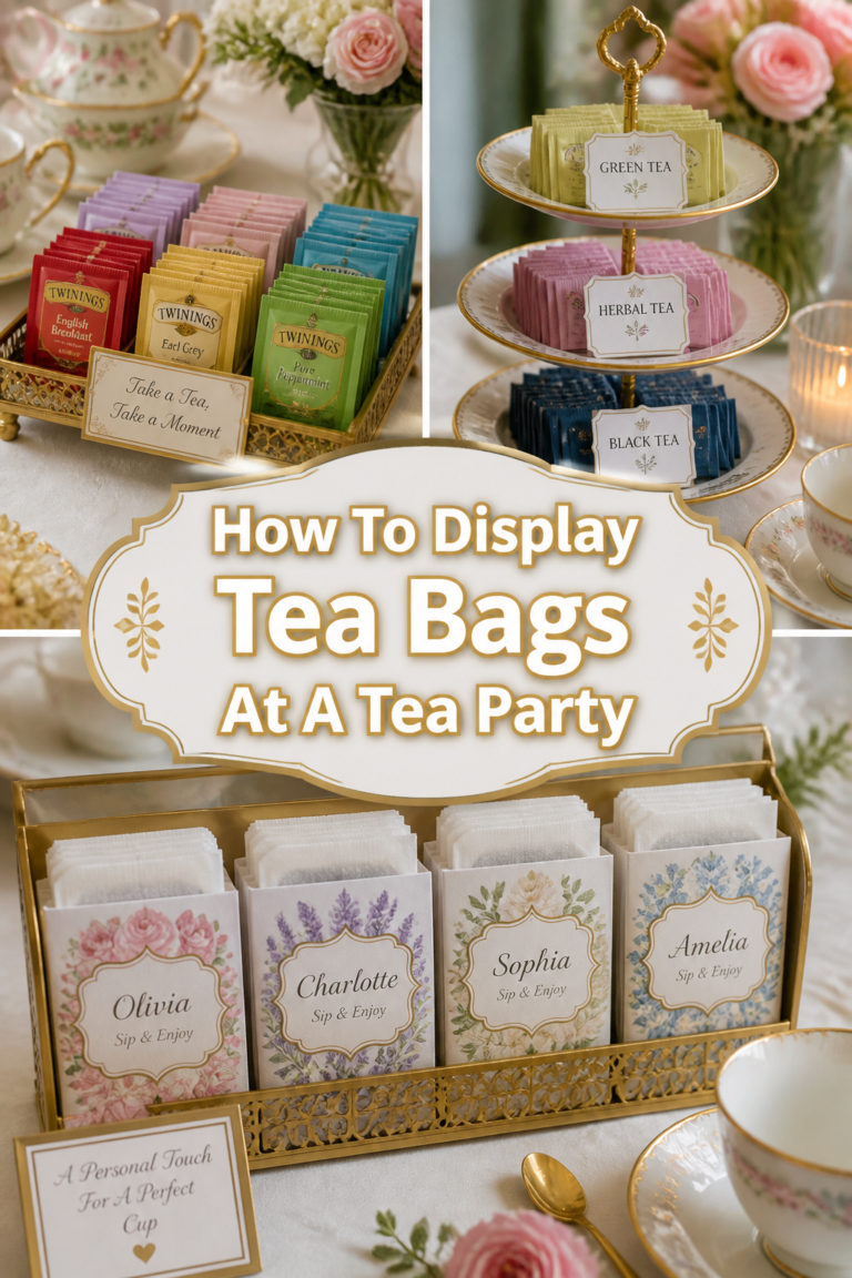 ☕ How To Display Tea Bags At A Tea Party