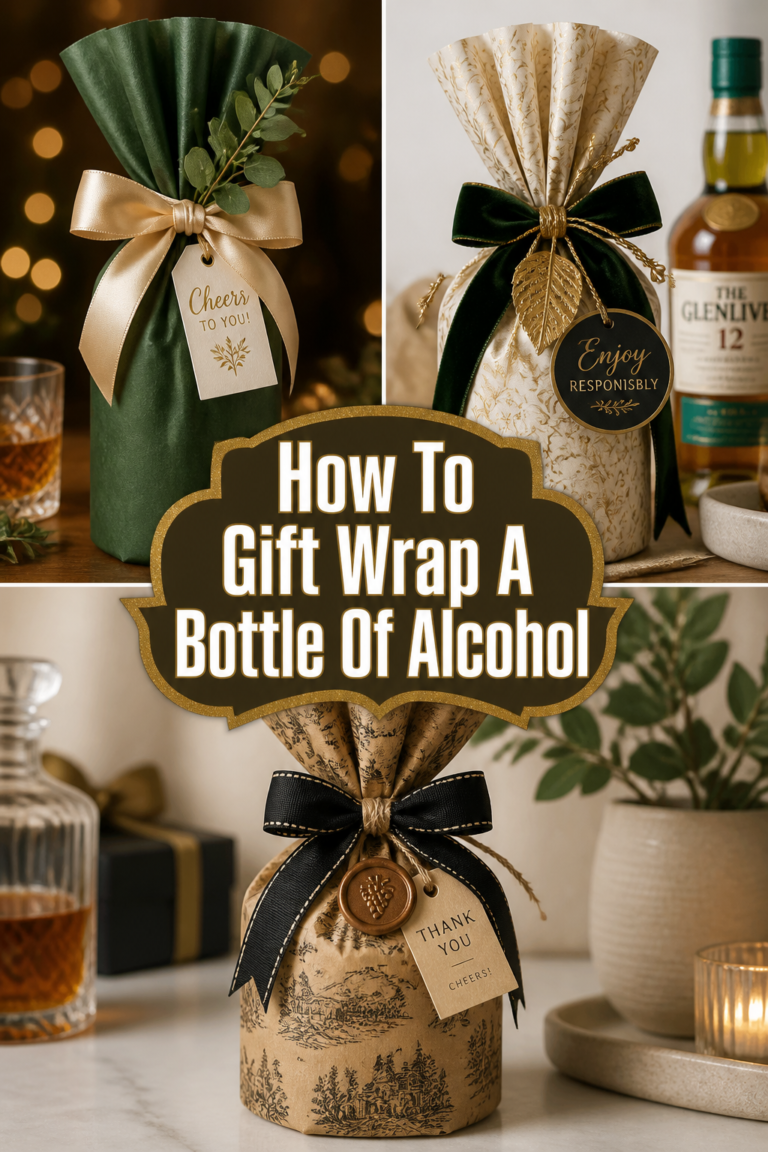 🍾 How To Gift Wrap A Bottle Of Alcohol