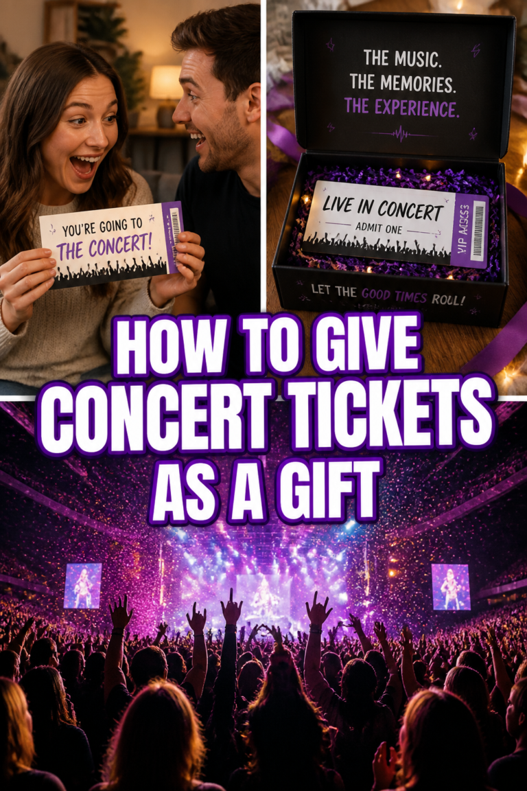 🎟️ How To Give Concert Tickets As A Gift