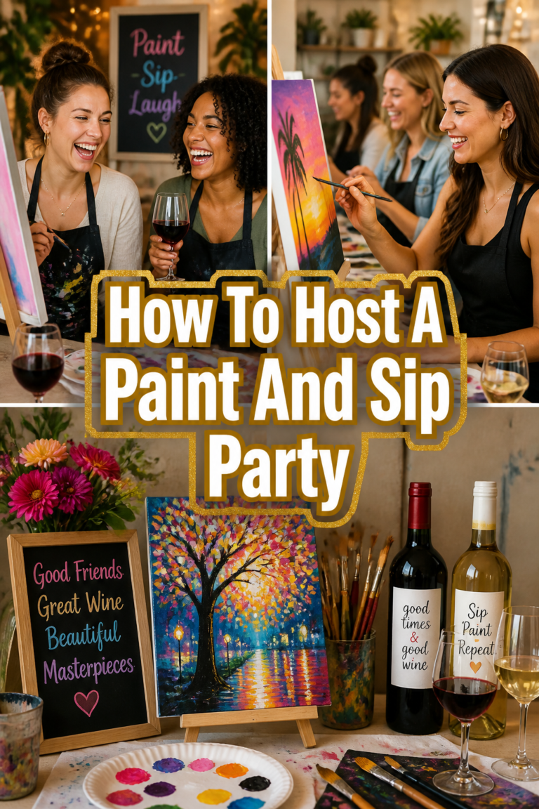 🎨 How To Host A Paint And Sip Party