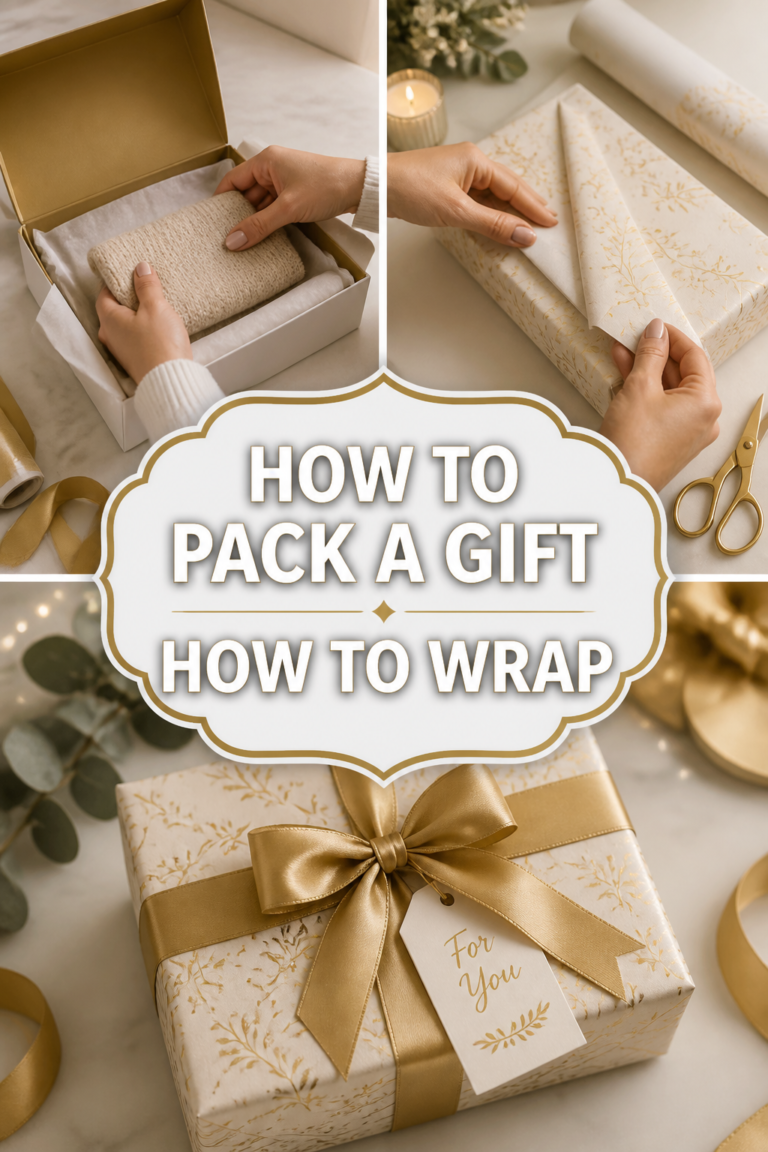 🎁 How To Pack A Gift How To Wrap