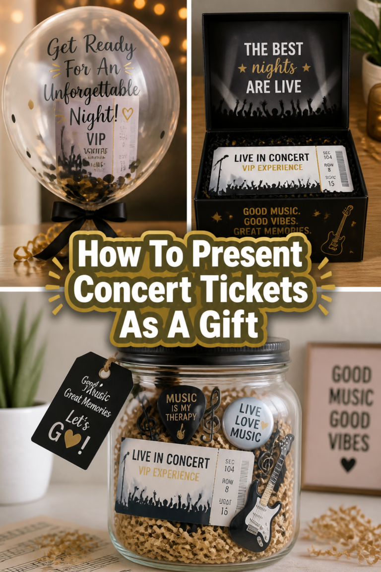 🎁 How To Present Concert Tickets As A Gift