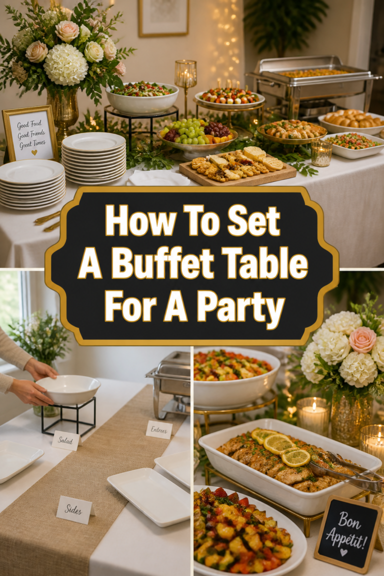 🎉 How To Set A Buffet Table For A Party