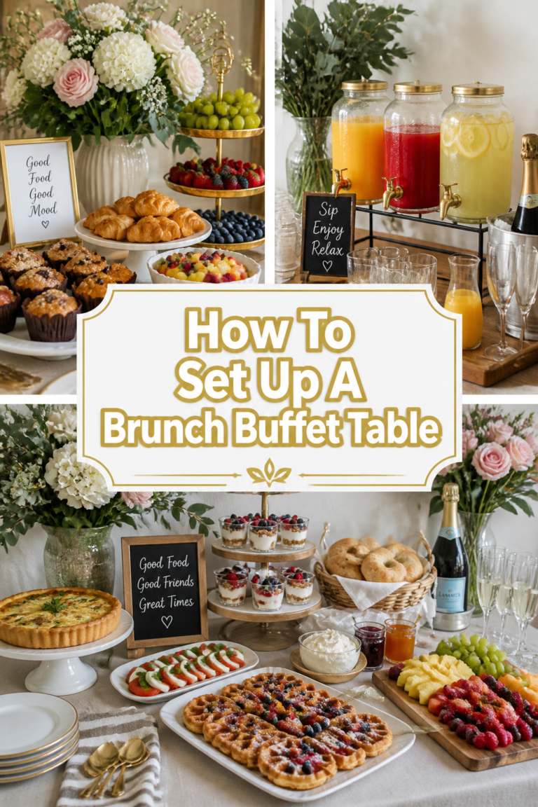 🥂 How To Set Up A Brunch Buffet Table