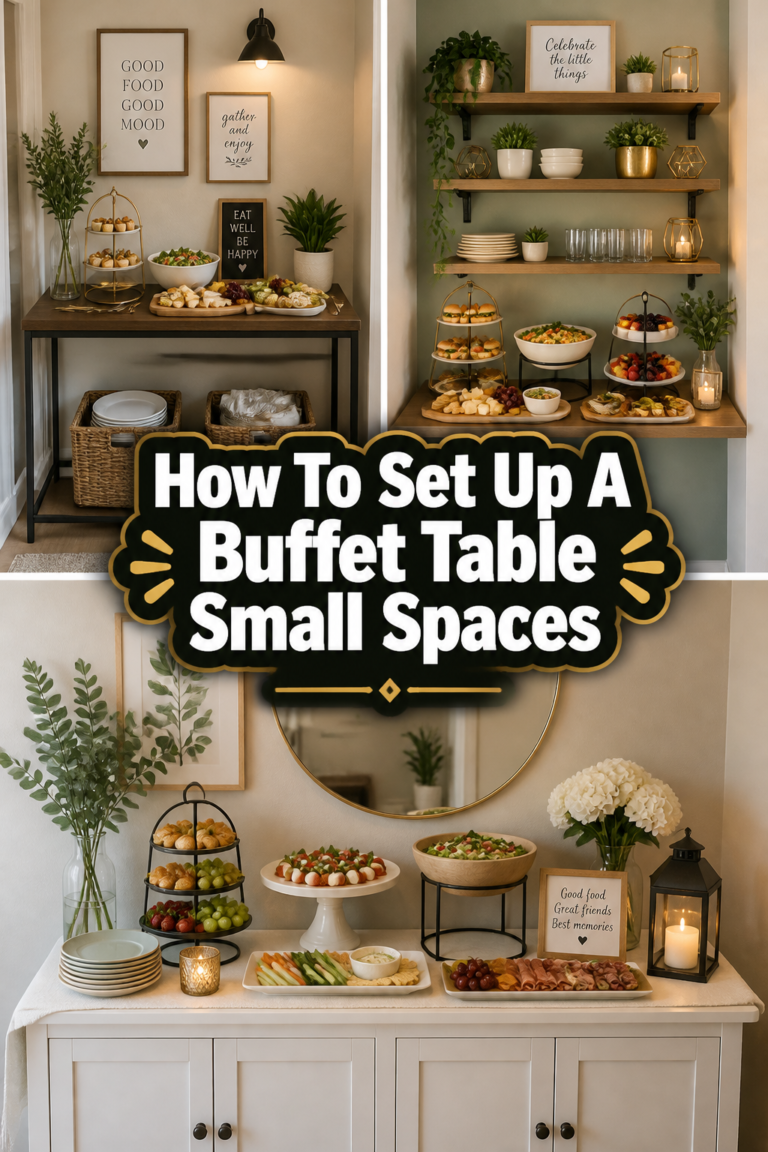 🎉 How To Set Up A Buffet Table Small Spaces