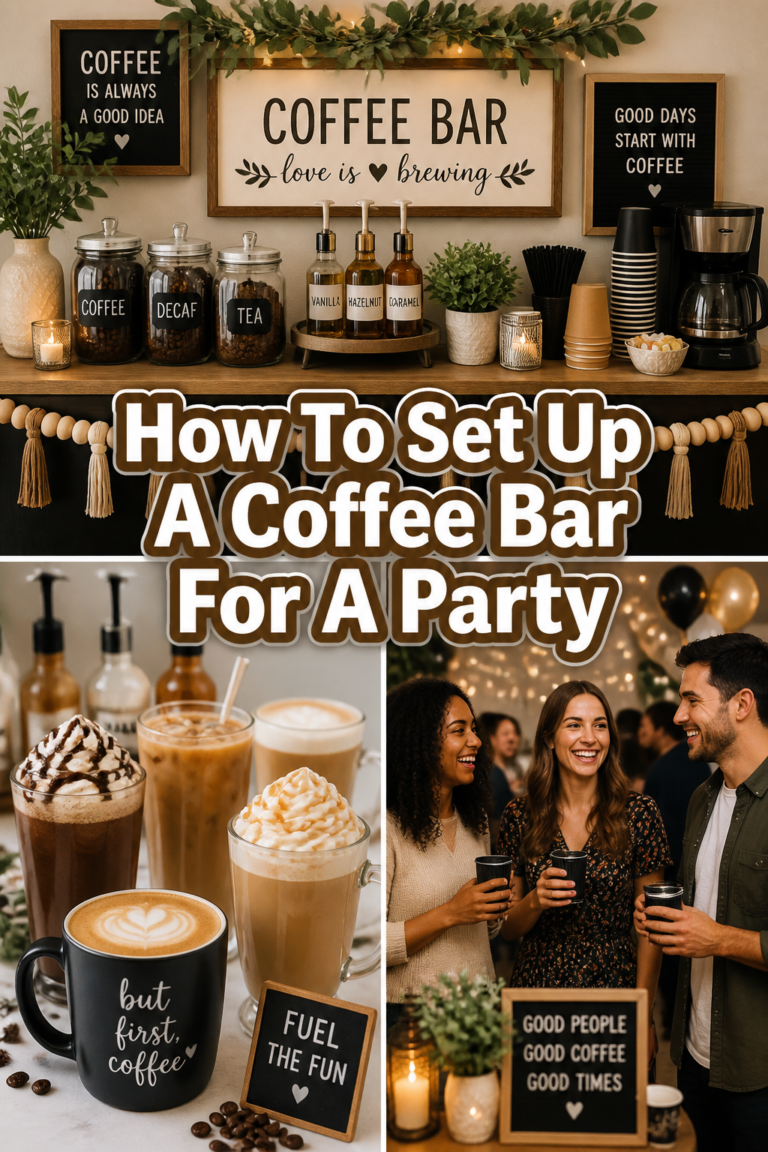 ☕ How To Set Up A Coffee Bar For A Party