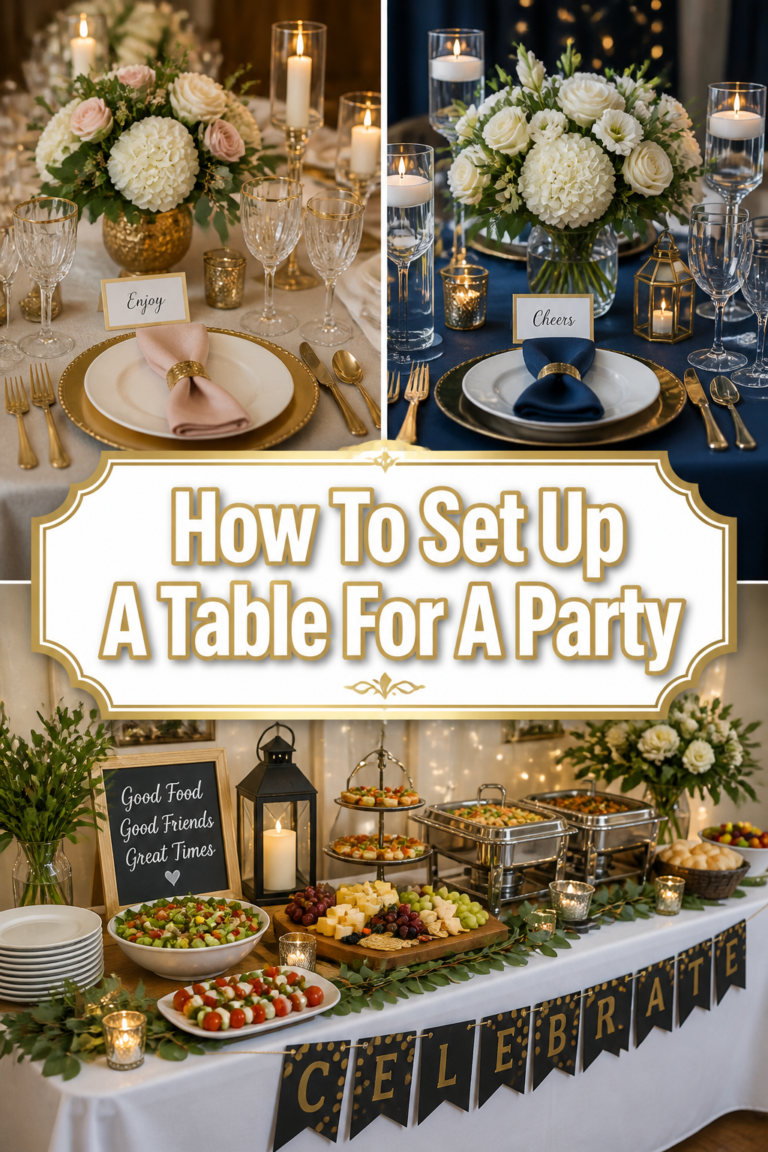 ✨ How To Set Up A Table For A Party