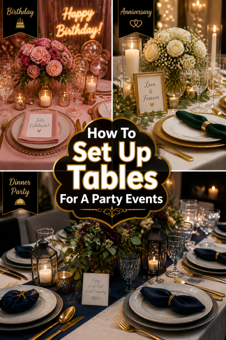 🎉 How To Set Up Tables For A Party Events