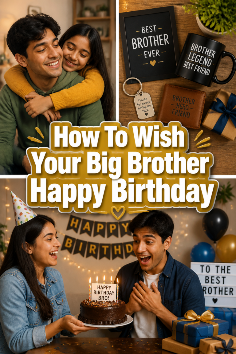 🎉 How To Wish Your Big Brother Happy Birthday