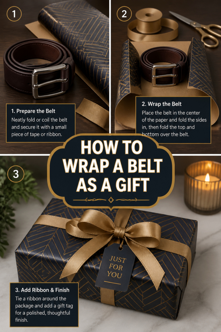 🎁 How To Wrap A Belt As A Gift