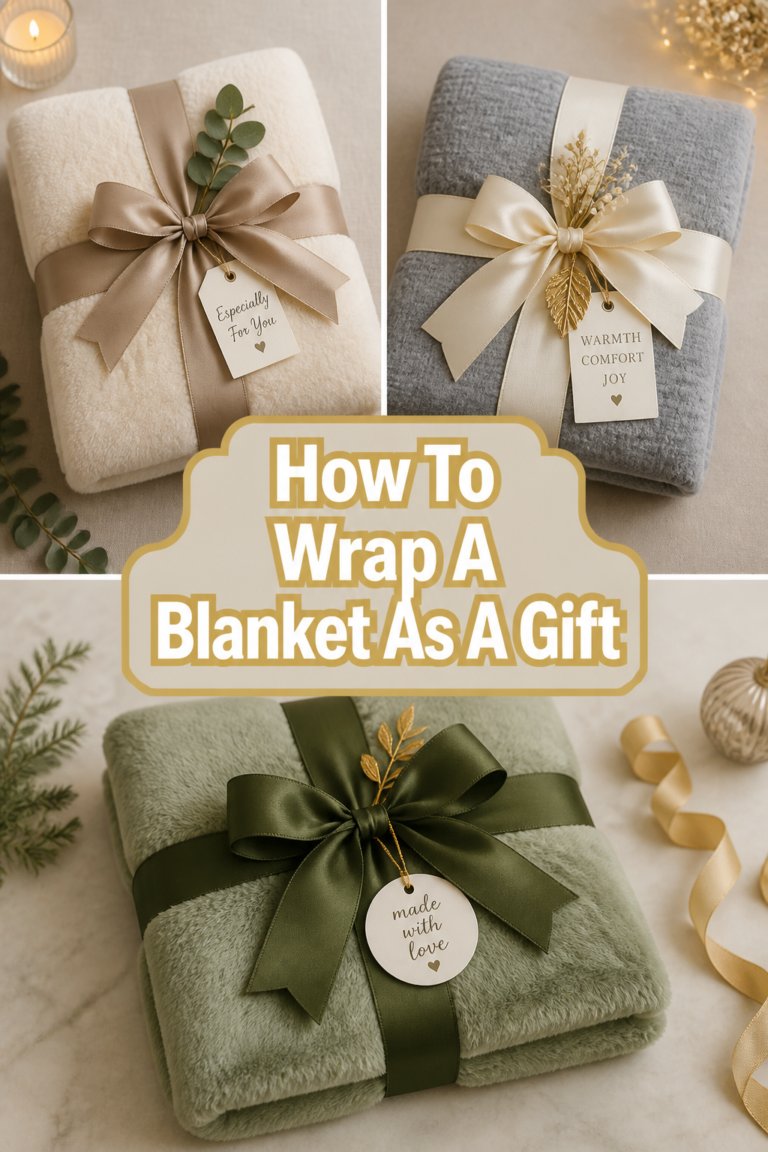 🧺 How To Wrap A Blanket As A Gift