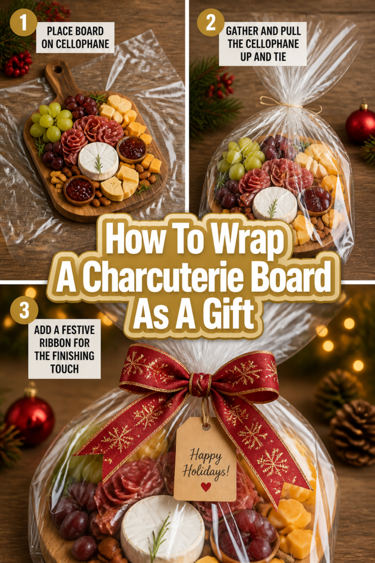🎁 How To Wrap A Charcuterie Board As A Gift