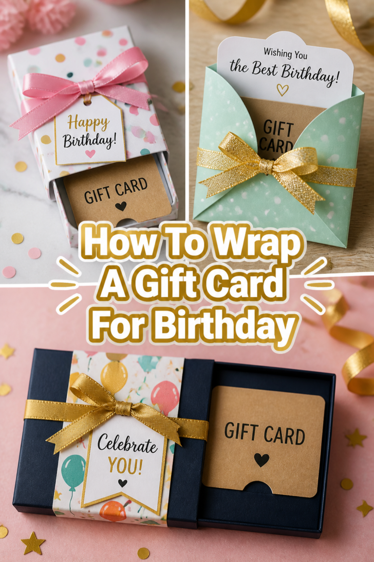 🎁 How To Wrap A Gift Card For Birthday