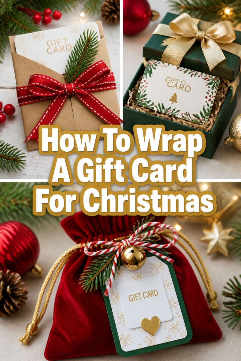 🎁 How To Wrap A Gift Card For Christmas