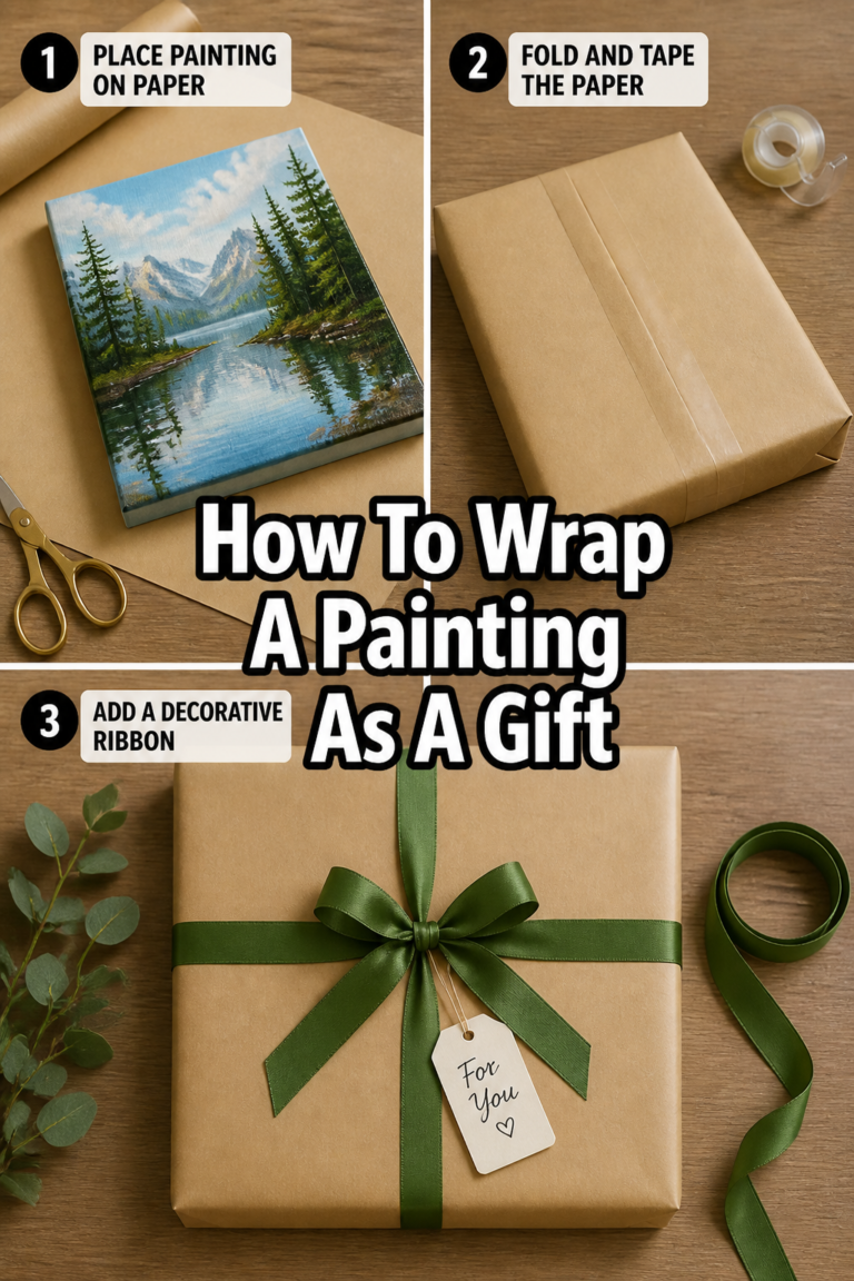 🖼️ How To Wrap A Painting As A Gift