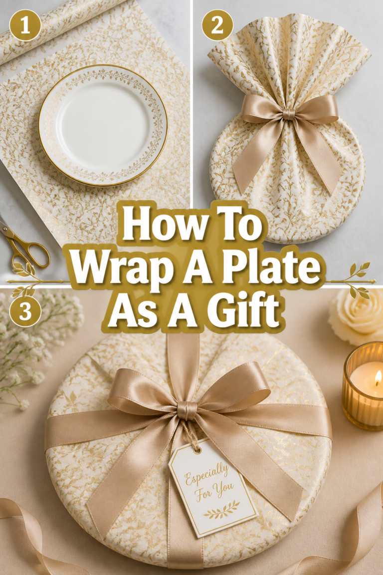 🎁 How To Wrap A Plate As A Gift