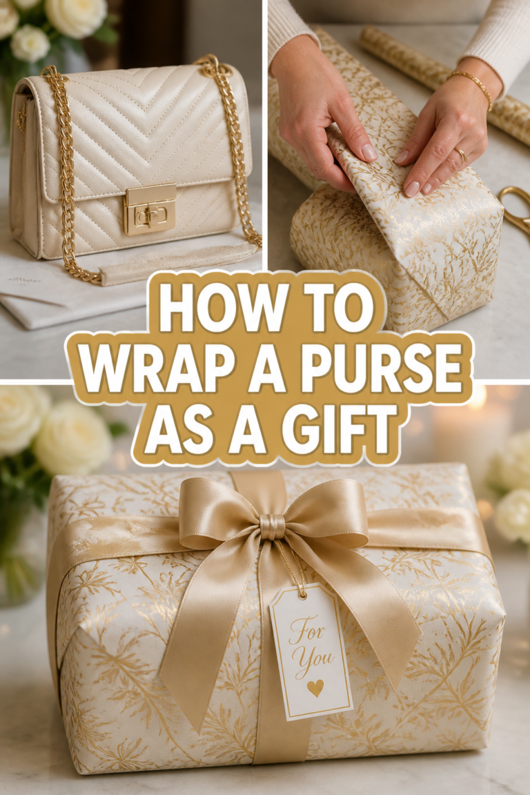 🎁 How To Wrap A Purse As A Gift