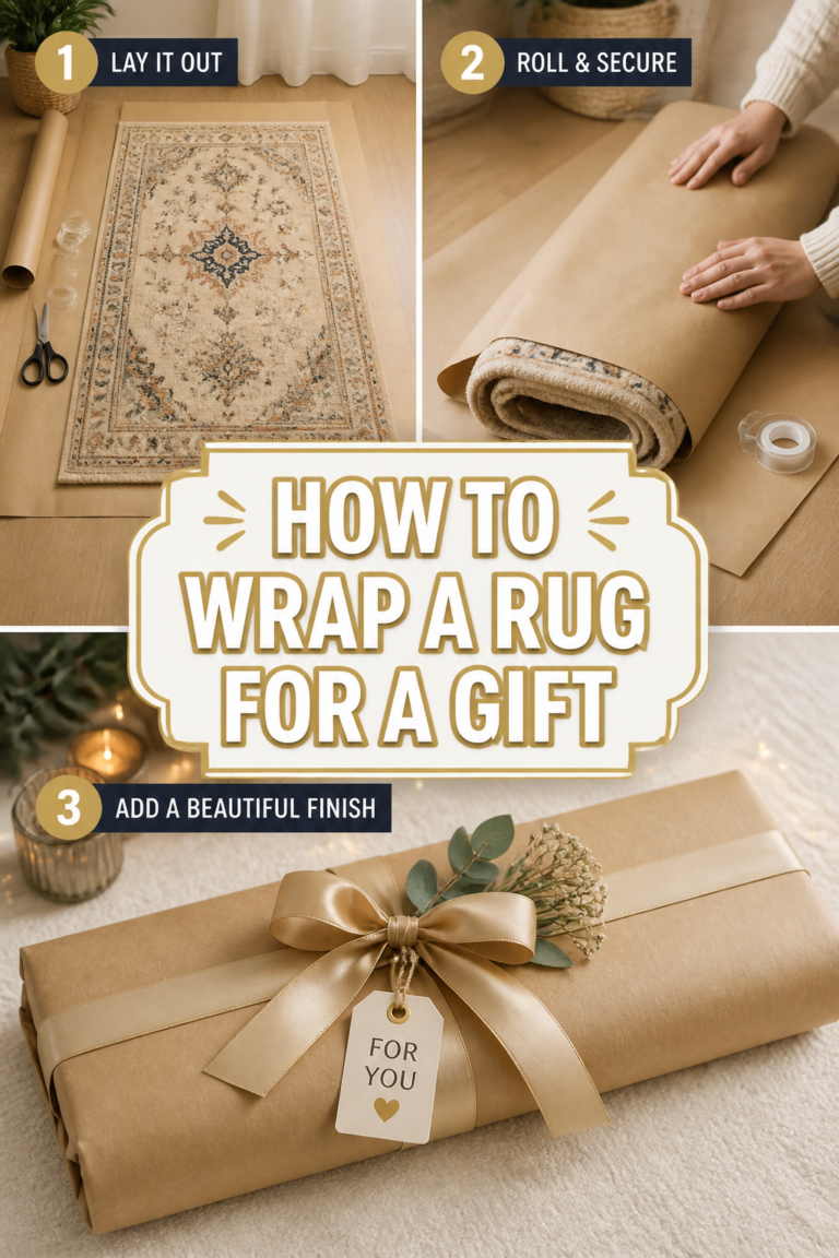 🎁 How To Wrap A Rug For A Gift