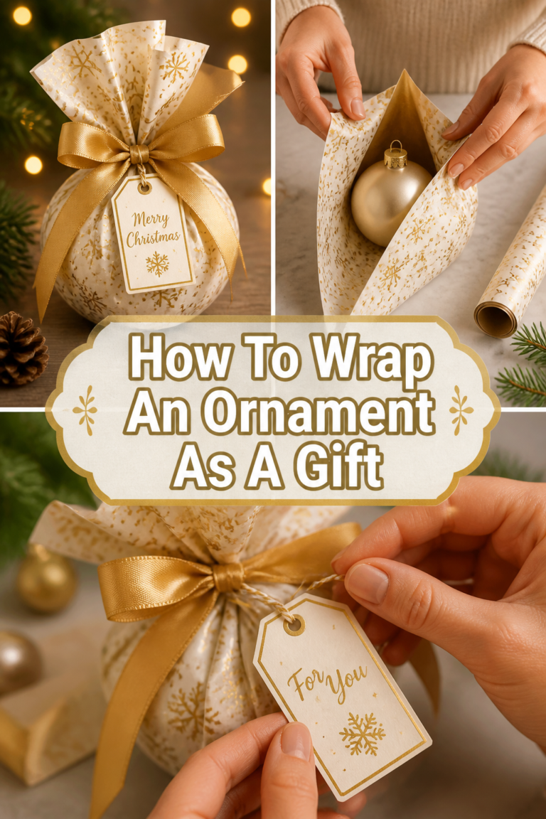 🎁 How To Wrap An Ornament As A Gift