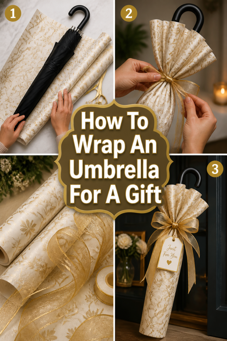 ☔ How To Wrap An Umbrella For A Gift