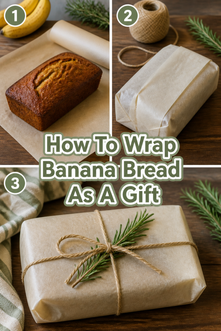 🎁 How To Wrap Banana Bread As A Gift