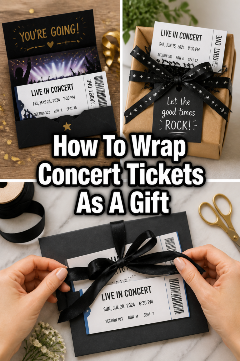 ⭐️ How To Wrap Concert Tickets As A Gift
