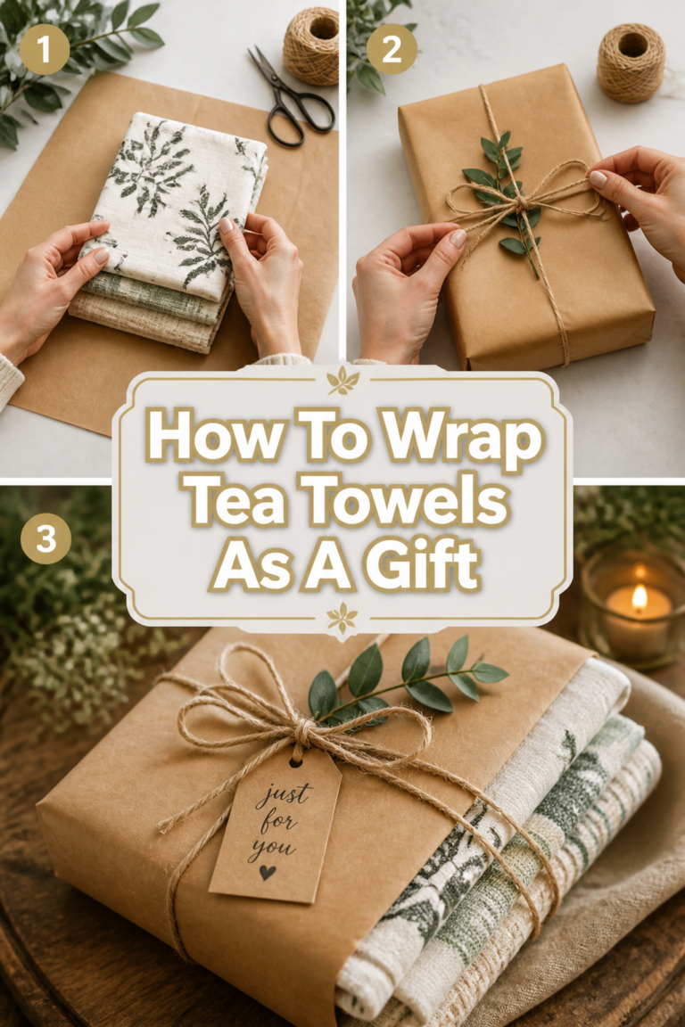 🎁 How To Wrap Tea Towels As A Gift