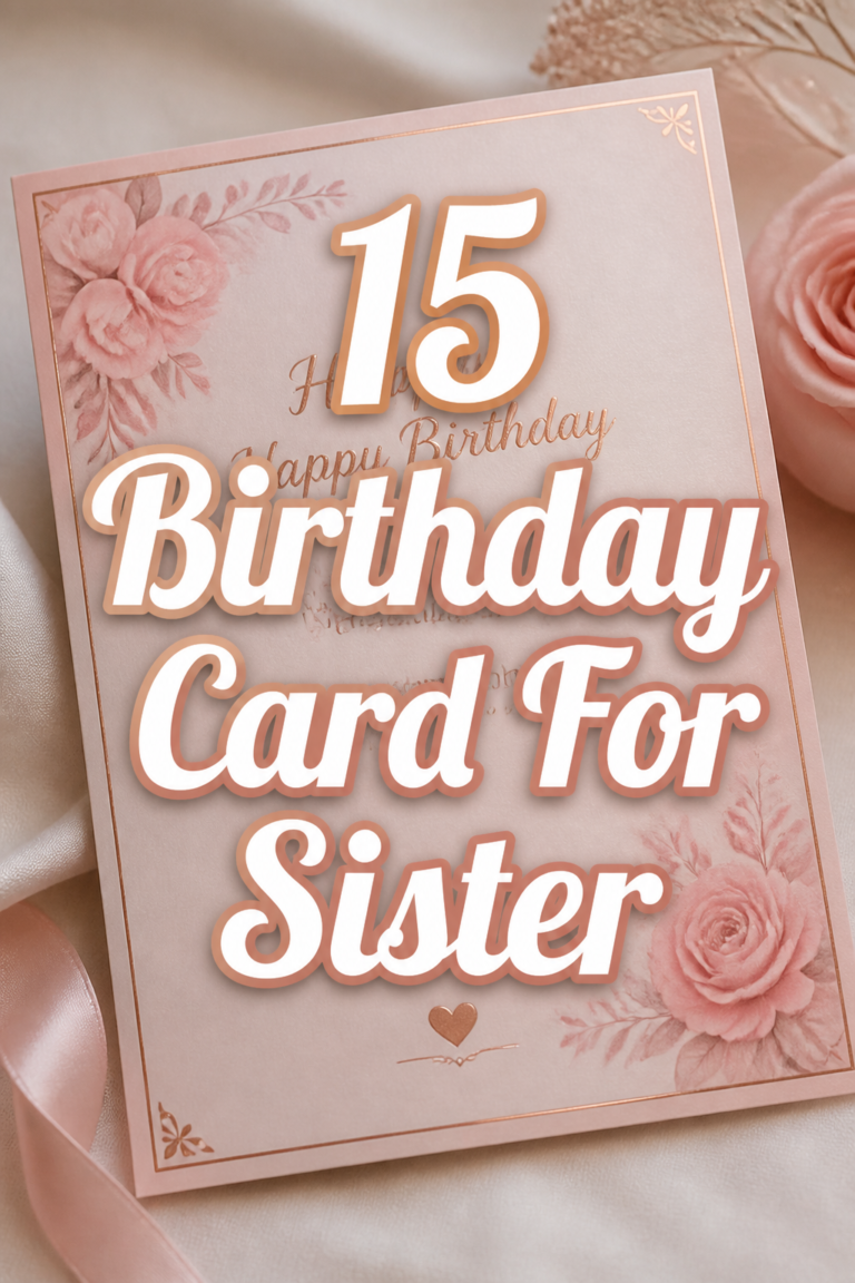 🎁 15 Birthday Card For Sister