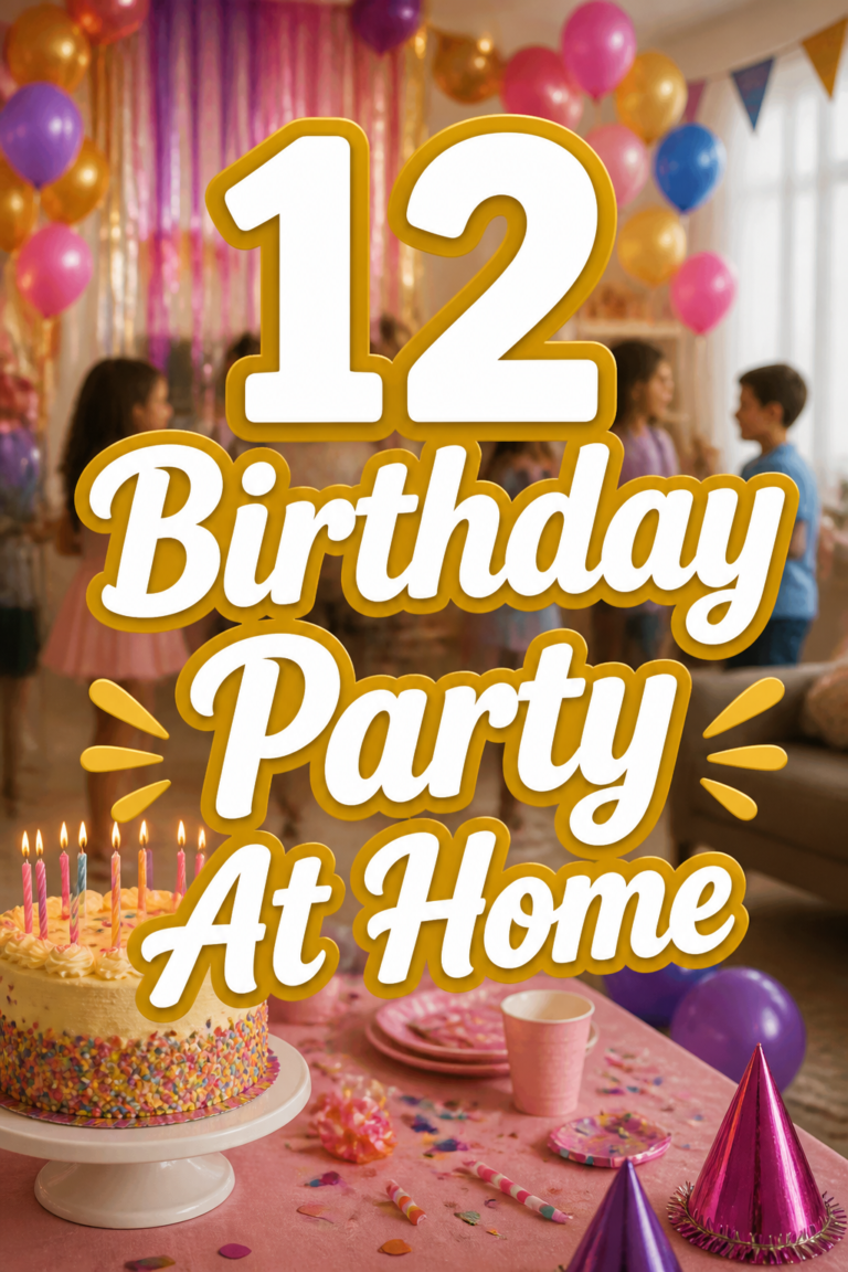 🥳 12 Birthday Party At Home
