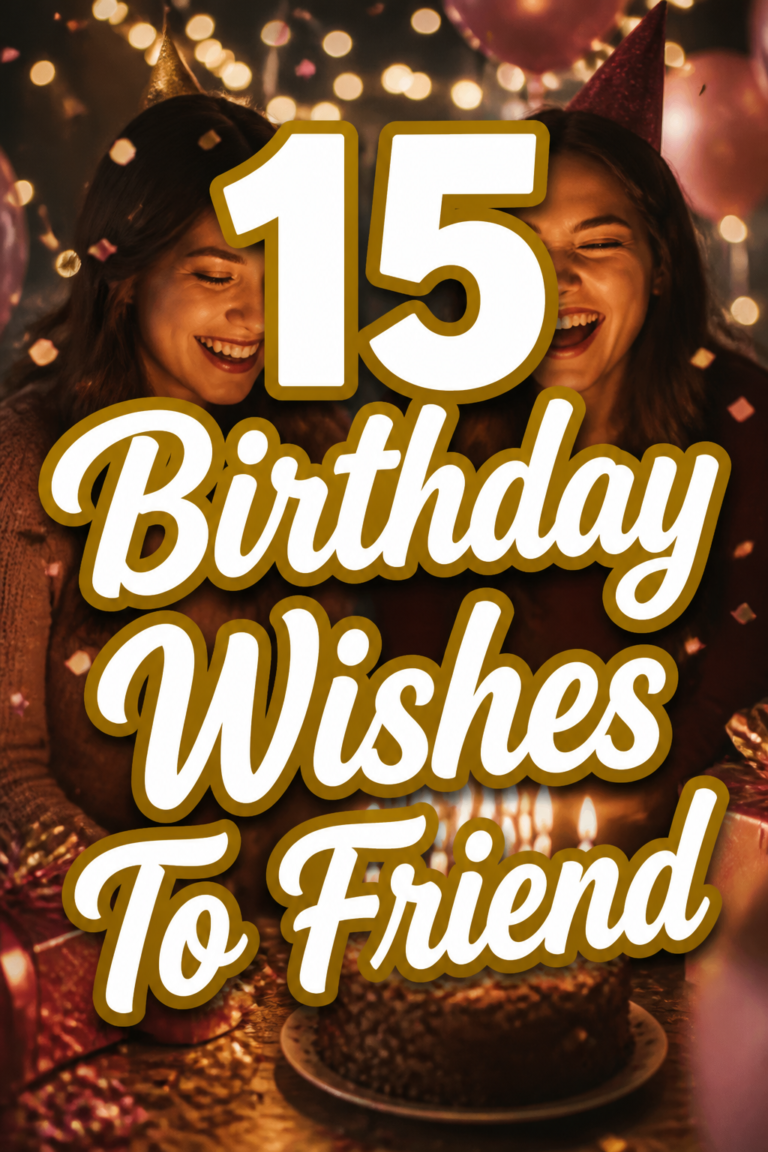 🥳 15 Birthday Wishes To Friend