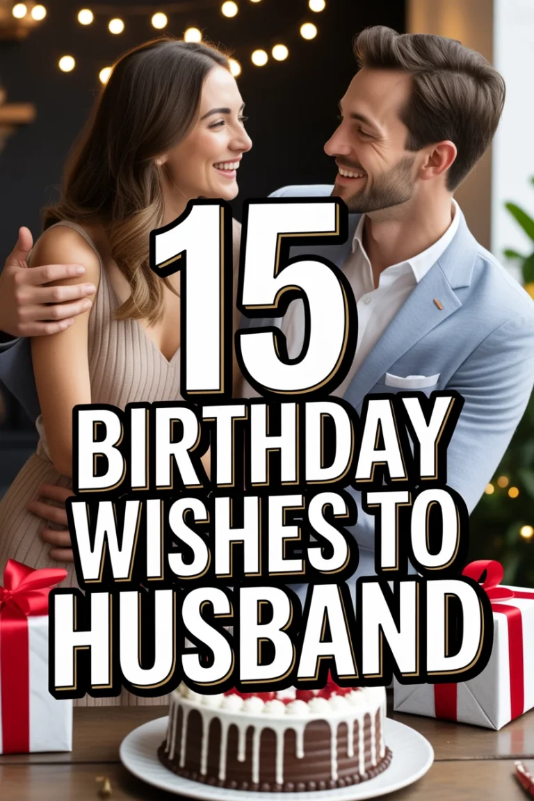 🎉 15 Birthday Wishes To Husband