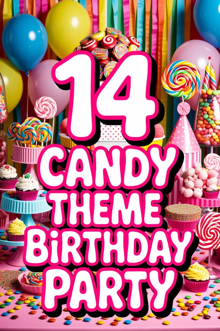 🍬 14 Candy Theme Birthday Party