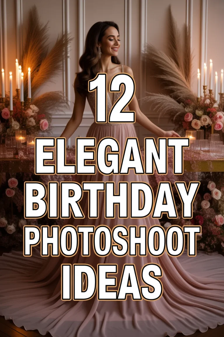 🎉 12 Elegant Birthday Photoshoot Ideas