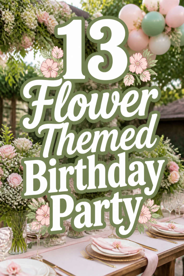 🌸 13 Flower Themed Birthday Party